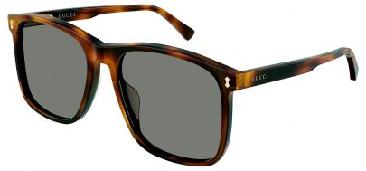 Gucci GG1041S Prescription Sunglasses - Havana / Grey