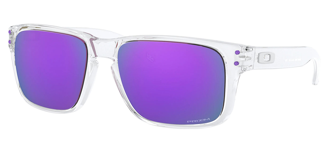 Oakley Holbrook XS Sunglasses Polished Clear / Prizm Violet
