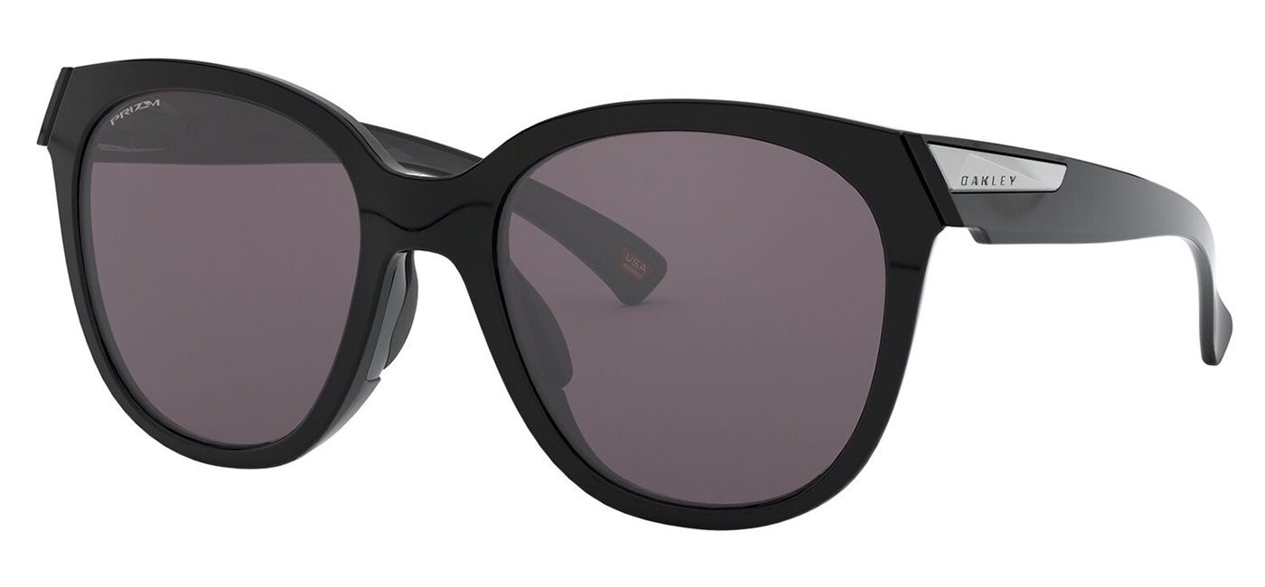 Oakley Low Key Sunglasses - Polished Black / Prizm Grey - Tortoise+Black