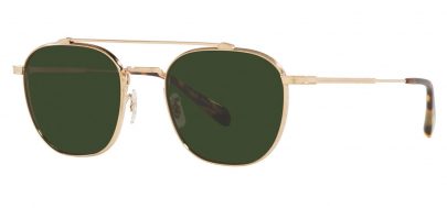 Oliver Peoples OV1294ST Mandeville Sunglasses - Brushed Gold / Green