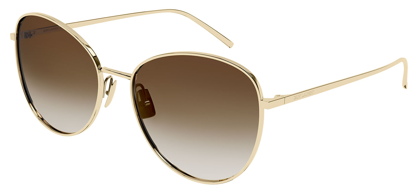 Saint Laurent SL 486 Prescription Sunglasses – Gold / Brown Gradient 1
