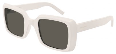 Saint Laurent SL 497 Sunglasses - Ivory / Grey
