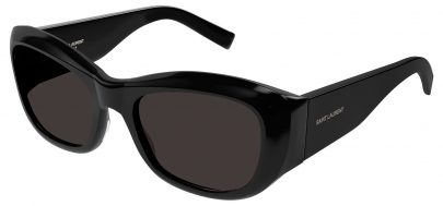 Saint Laurent SL 498 Prescription Sunglasses - Black / Grey