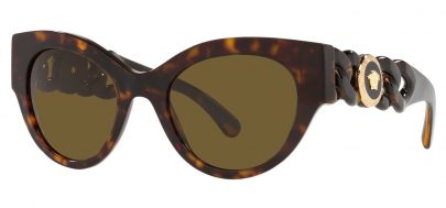 Versace VE4408 Prescription Sunglasses - Havana / Brown