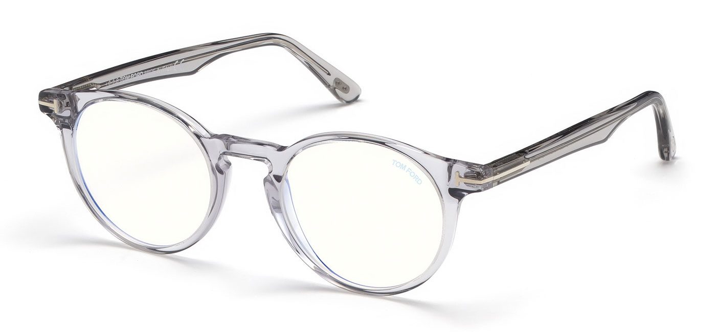 Tom Ford FT5557-B Glasses – Transparent Grey 1