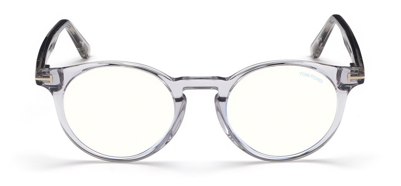Tom Ford FT5557-B Glasses – Transparent Grey 2