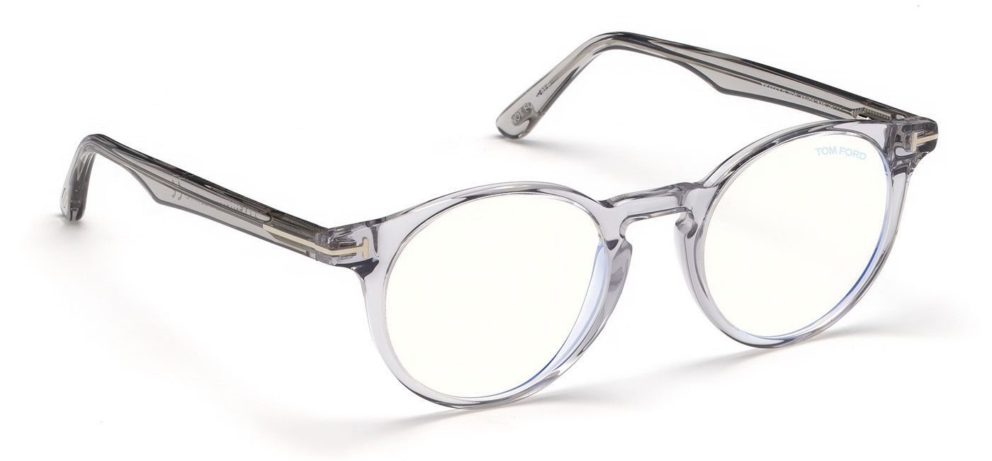Tom Ford FT5557-B Glasses – Transparent Grey 3