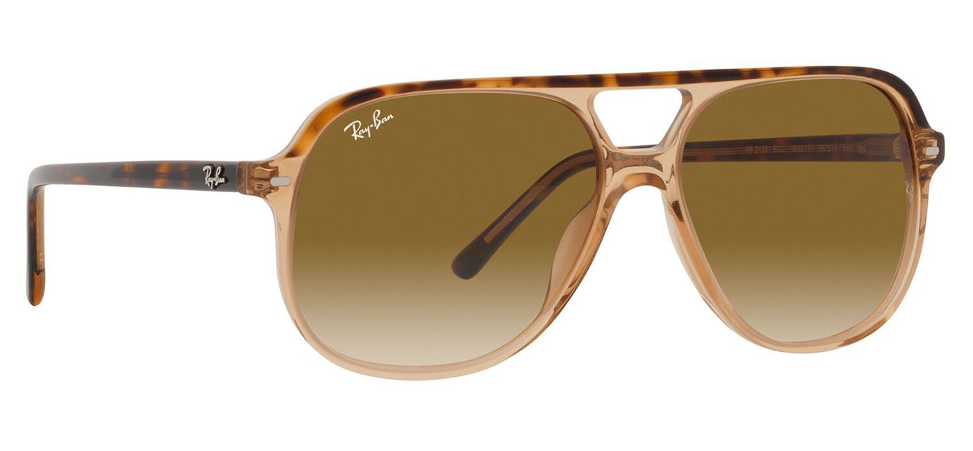 Ray-Ban RB2198 Bill Sunglasses – Havana on Transparent Brown / Brown Gradient 3