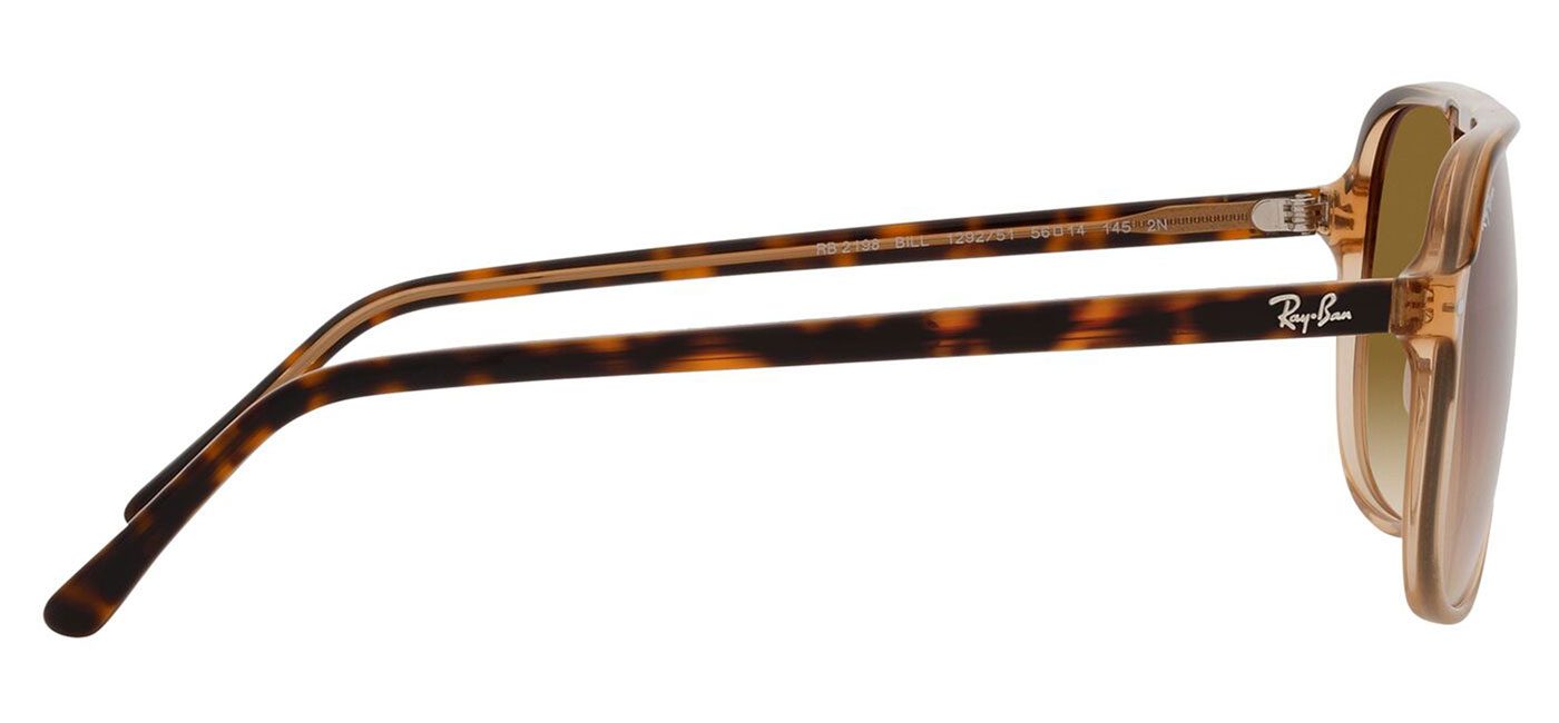 Ray-Ban RB2198 Bill Sunglasses – Havana on Transparent Brown / Brown Gradient 4