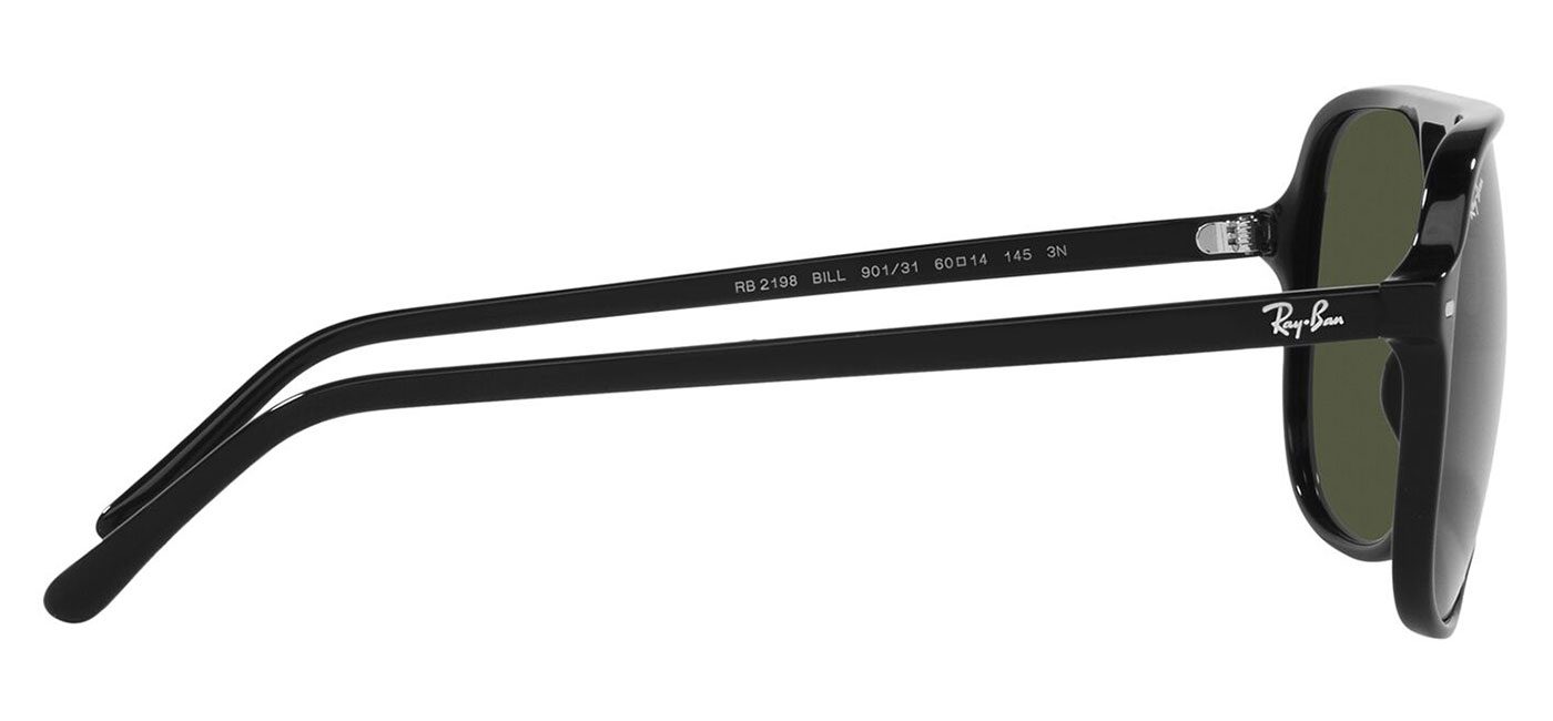 Ray-Ban RB2198 Bill Sunglasses – Black / Green 4
