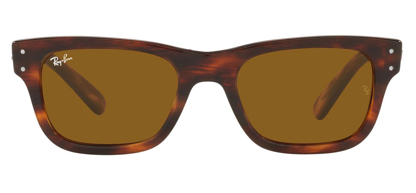 Ray-Ban RB2283 Mr Burbank Prescription Sunglasses – Striped Havana / Brown 2