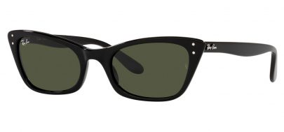 Ray-Ban RB2299 Lady Burbank Prescription Sunglasses - Black / Green
