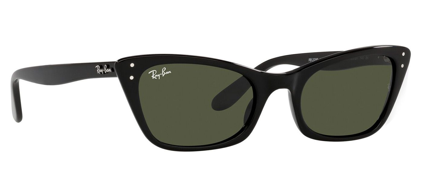 Ray-Ban RB2299 Lady Burbank Sunglasses – Black / Green 3