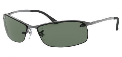 Ray-Ban RB3183 Sunglasses - Gunmetal / Green