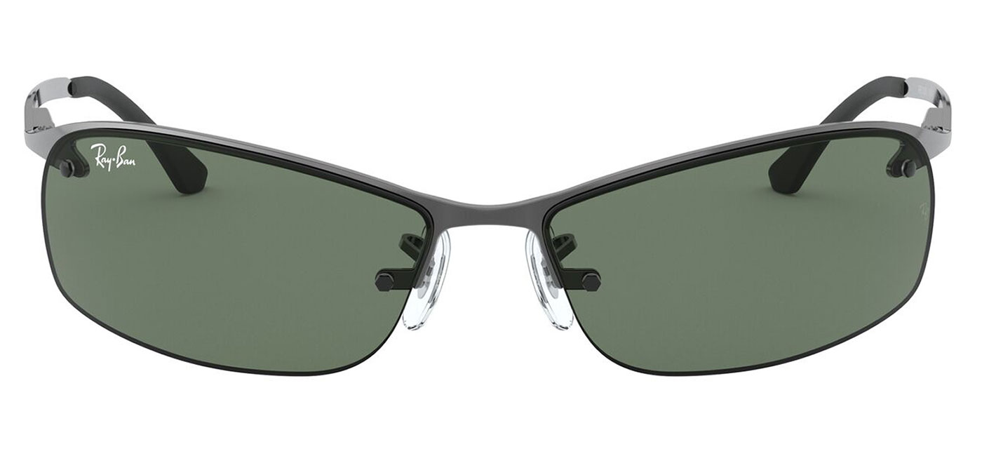 Ray-Ban RB3183 Sunglasses – Gunmetal / Green 2