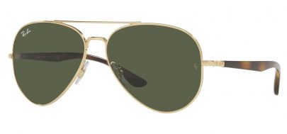 Ray-Ban RB3675 Sunglasses - Gold / Green