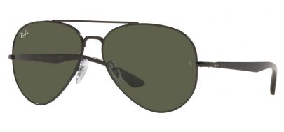 Ray-Ban RB3675 Sunglasses - Black / Green