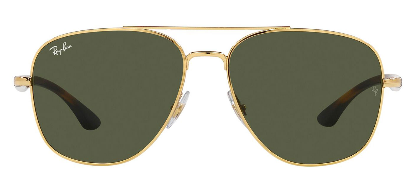 Ray-Ban RB3683 Prescription Sunglasses – Gold / Green 2