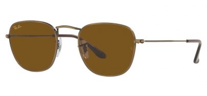 Ray-Ban RB3857 Frank Sunglasses - Antique Gold / Brown