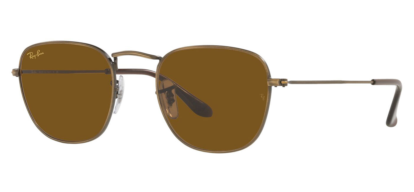 Ray-Ban RB3857 Frank Sunglasses – Antique Gold / Brown 1