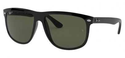 Ray-Ban RB4147 Boyfriend Sunglasses - Black / Green Polarised