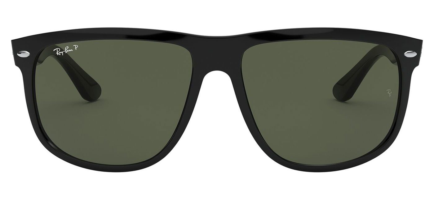 Ray-Ban RB4147 Boyfriend Sunglasses – Black / Green Polarised 2