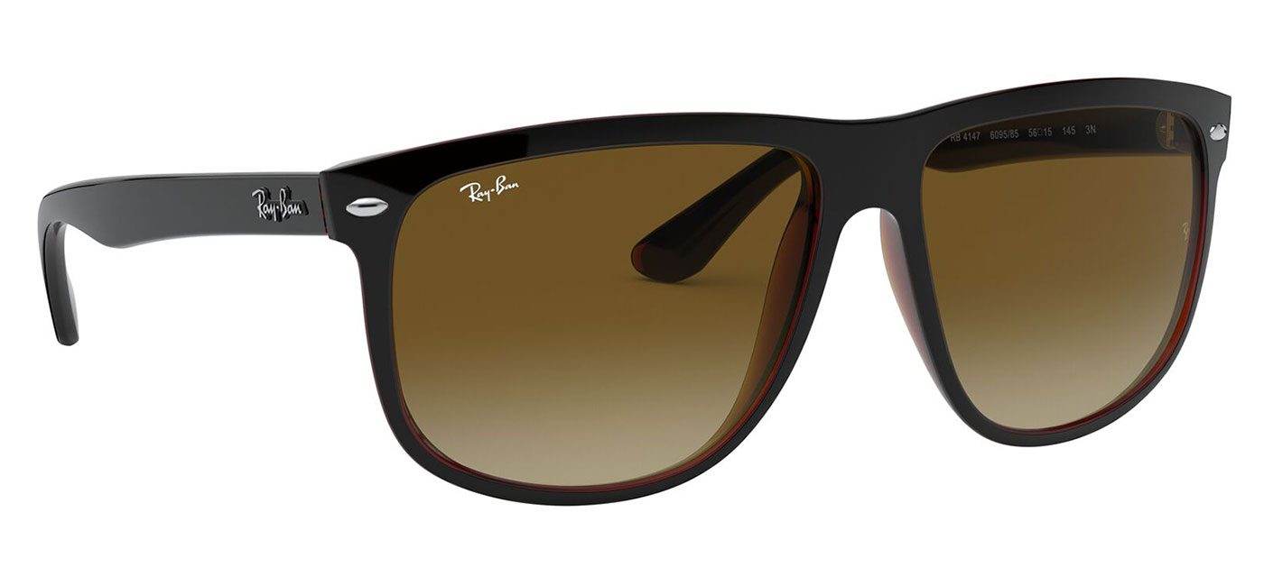 Ray-Ban RB4147 Boyfriend Sunglasses – Black on Brown / Brown Gradient 3