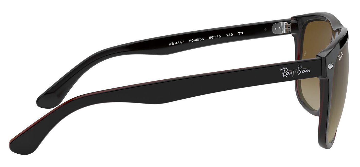 Ray-Ban RB4147 Boyfriend Sunglasses – Black on Brown / Brown Gradient 4