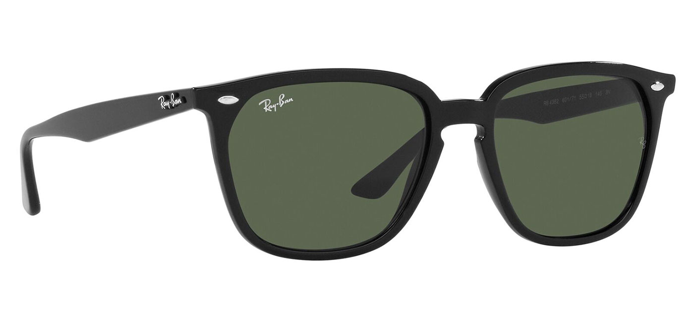 Ray-Ban RB4362 Sunglasses – Black / Green 3
