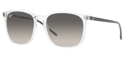 Ray-Ban RB4387 Sunglasses - Transparent & Black / Grey Gradient