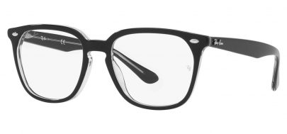 Ray-Ban RX4362V Glasses - Black on Transparent