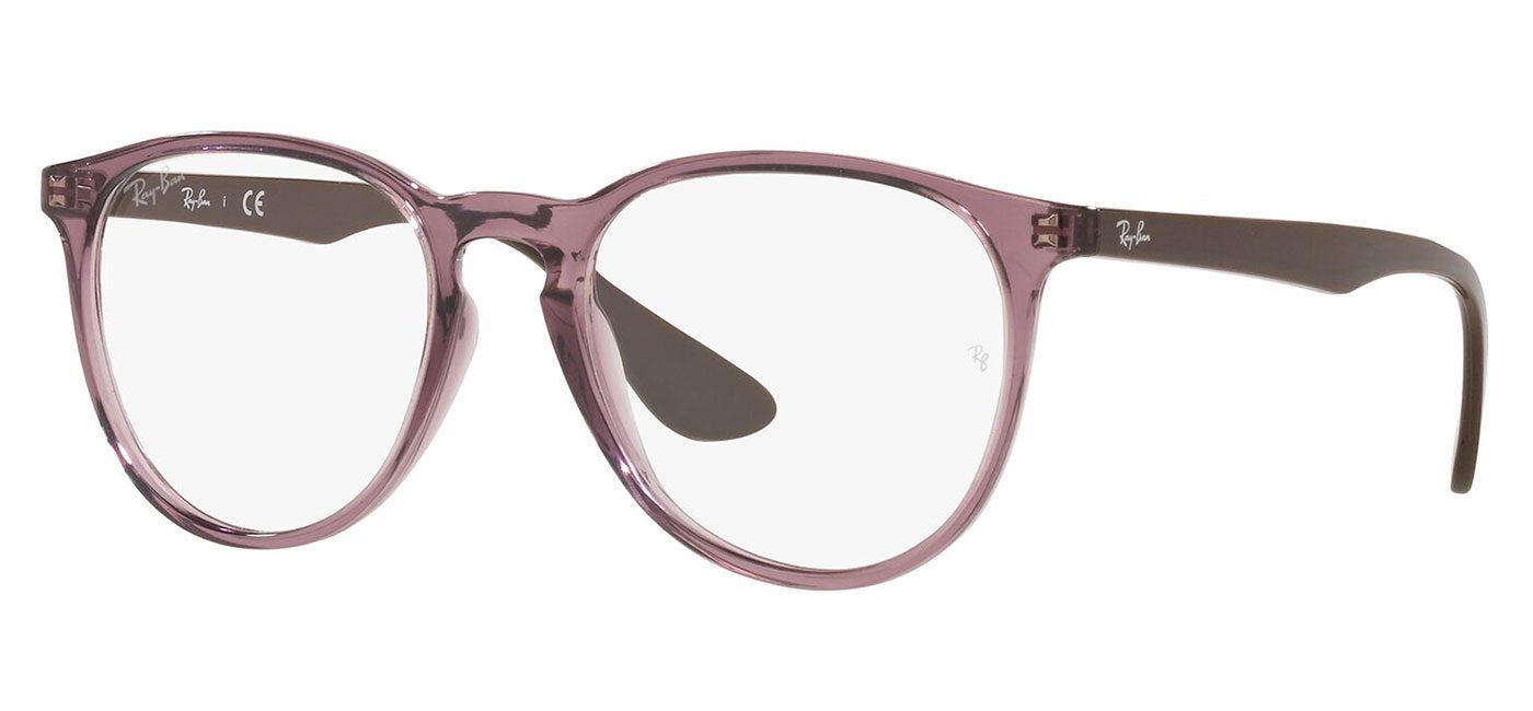 Ray Ban RX7046 Erika Glasses Transparent Violet Tortoise Black