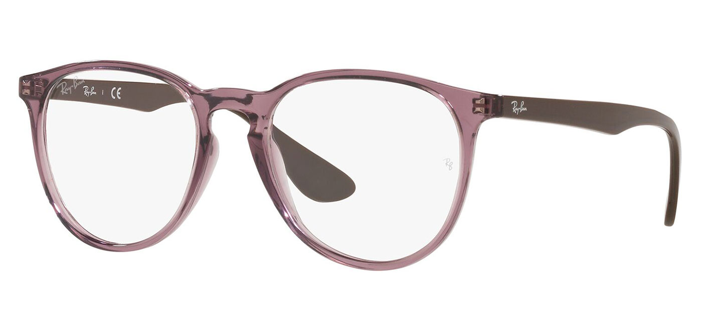 Ray-Ban RX7046 Erika Glasses - Transparent Violet - Tortoise+Black