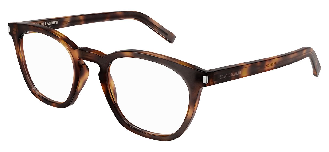 ◆Saint Laurent◆ SL28 OPT 001 50 888290916584 Saint Laurent SL 28 Opt Shiny Havana Optical Frame - eye-oo.com