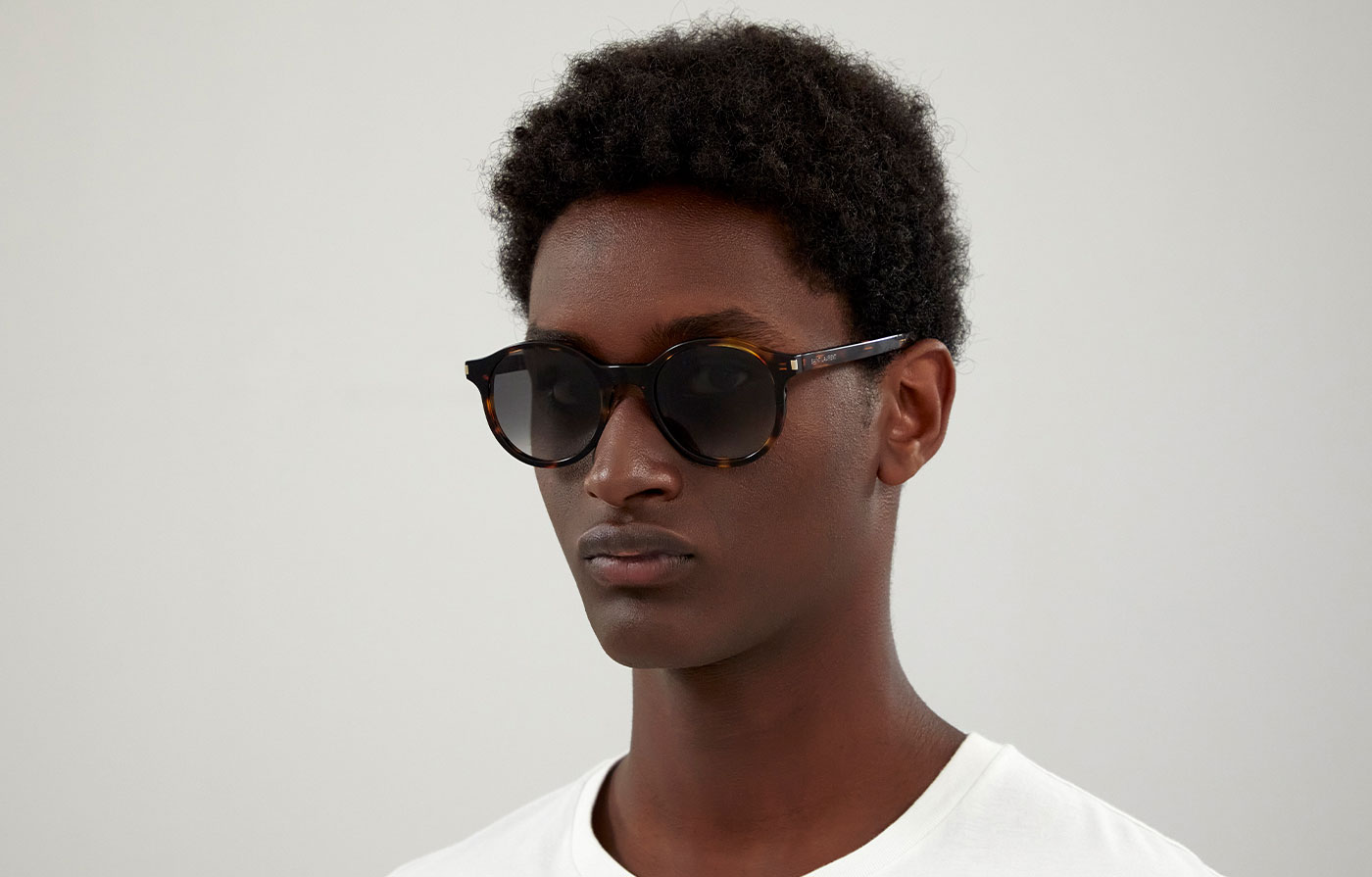 Saint Laurent SL 521 Sunglasses - Havana / Grey Gradient - Tortoise+Black