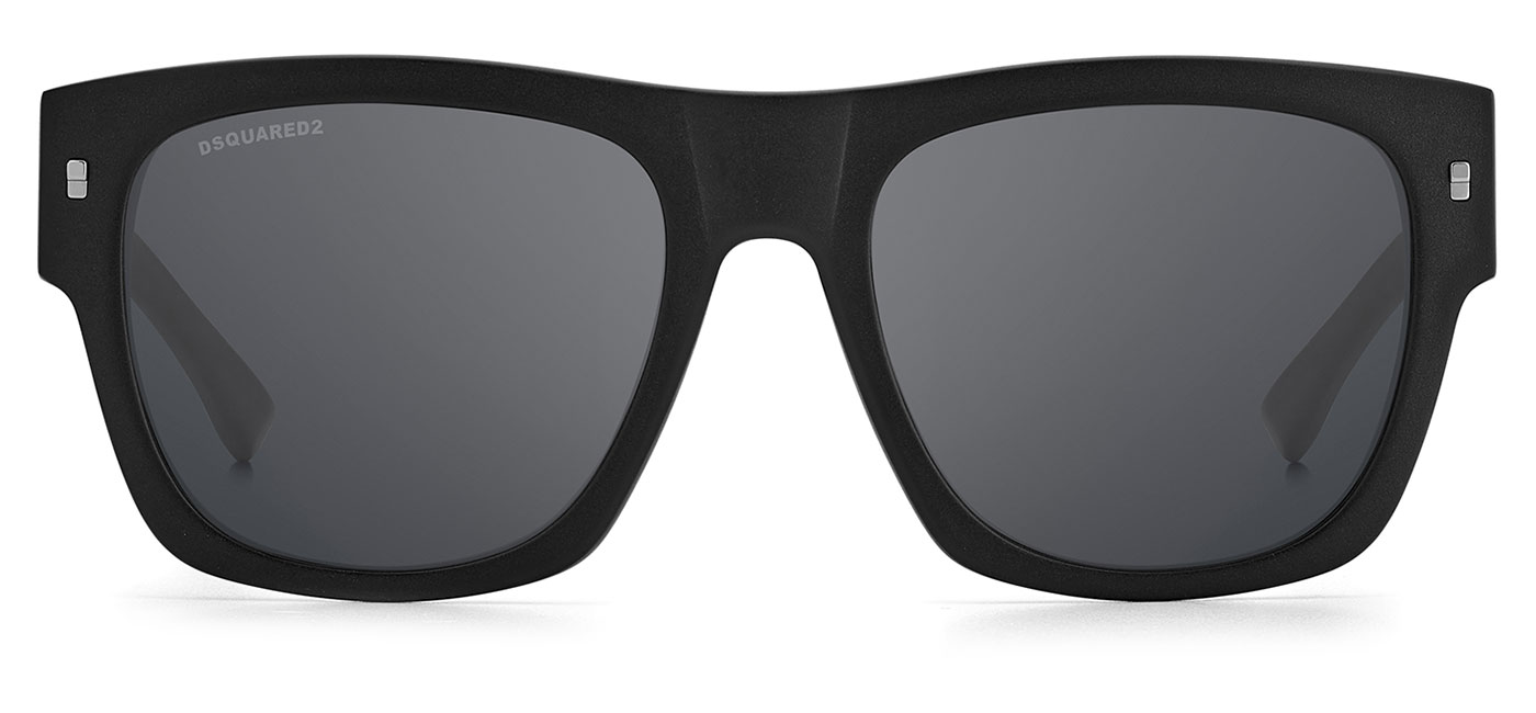 DSQUARED2 ICON 0004/S Sunglasses – Matte Black / Silver Mirror 2