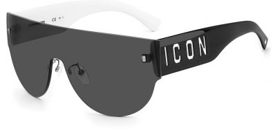 DSQUARED2 ICON 0002/S Sunglasses - Black & White / Grey