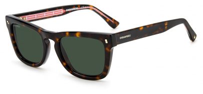 DSQUARED2 0013/S Sunglasses - Havana / Green