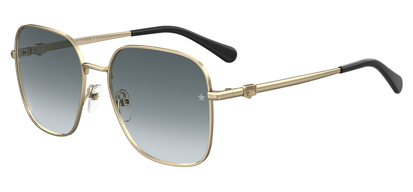Chiara Ferragni 1003/S Sunglasses – Gold / Grey Gradient 1