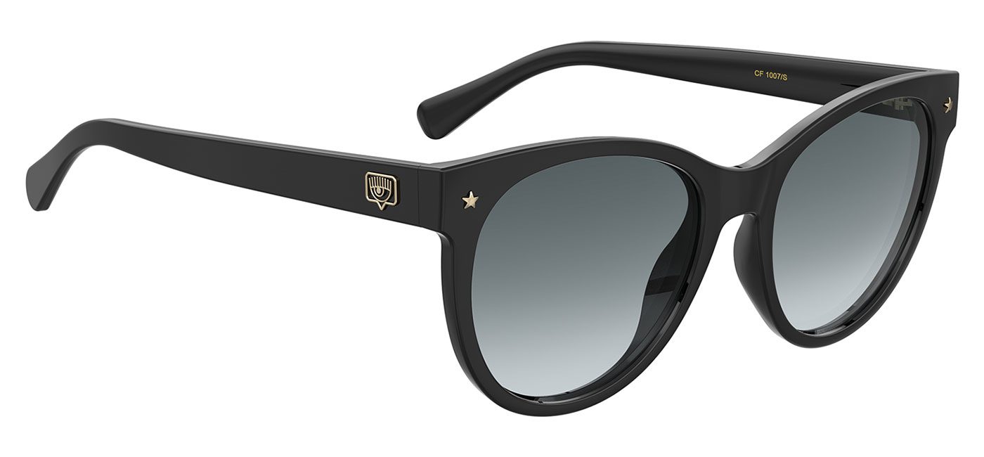 Chiara Ferragni 1007/S Sunglasses - Black / Grey Gradient - Tortoise+Black