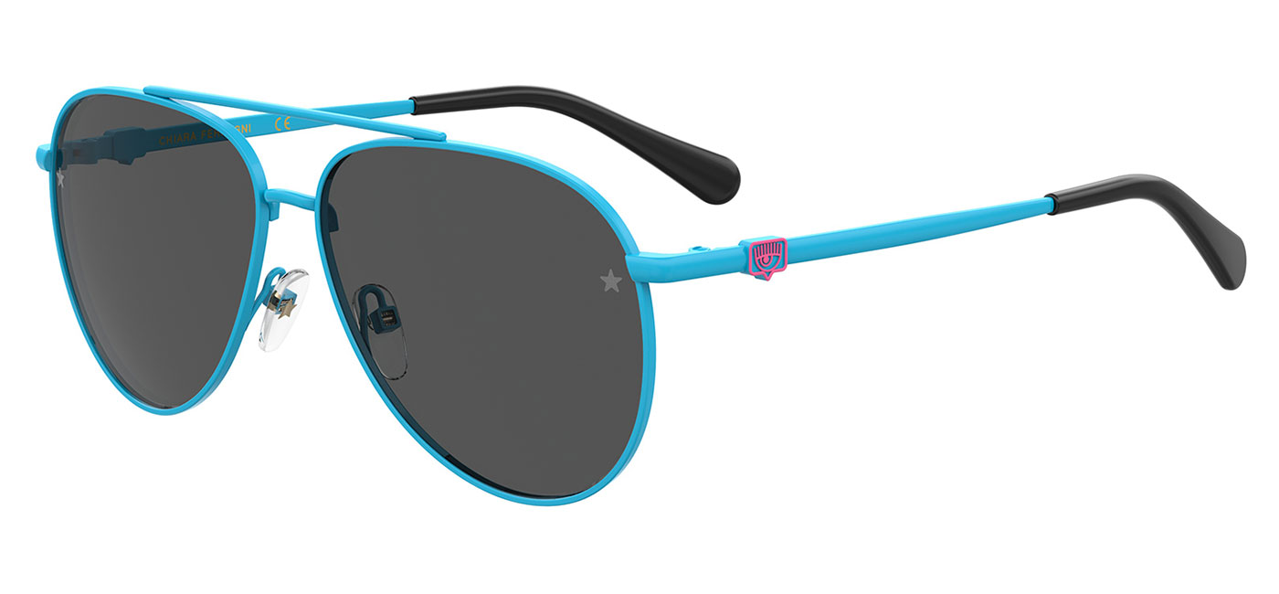 Chiara Ferragni CF 1001/S Prescription Sunglasses – Azure / Grey 1