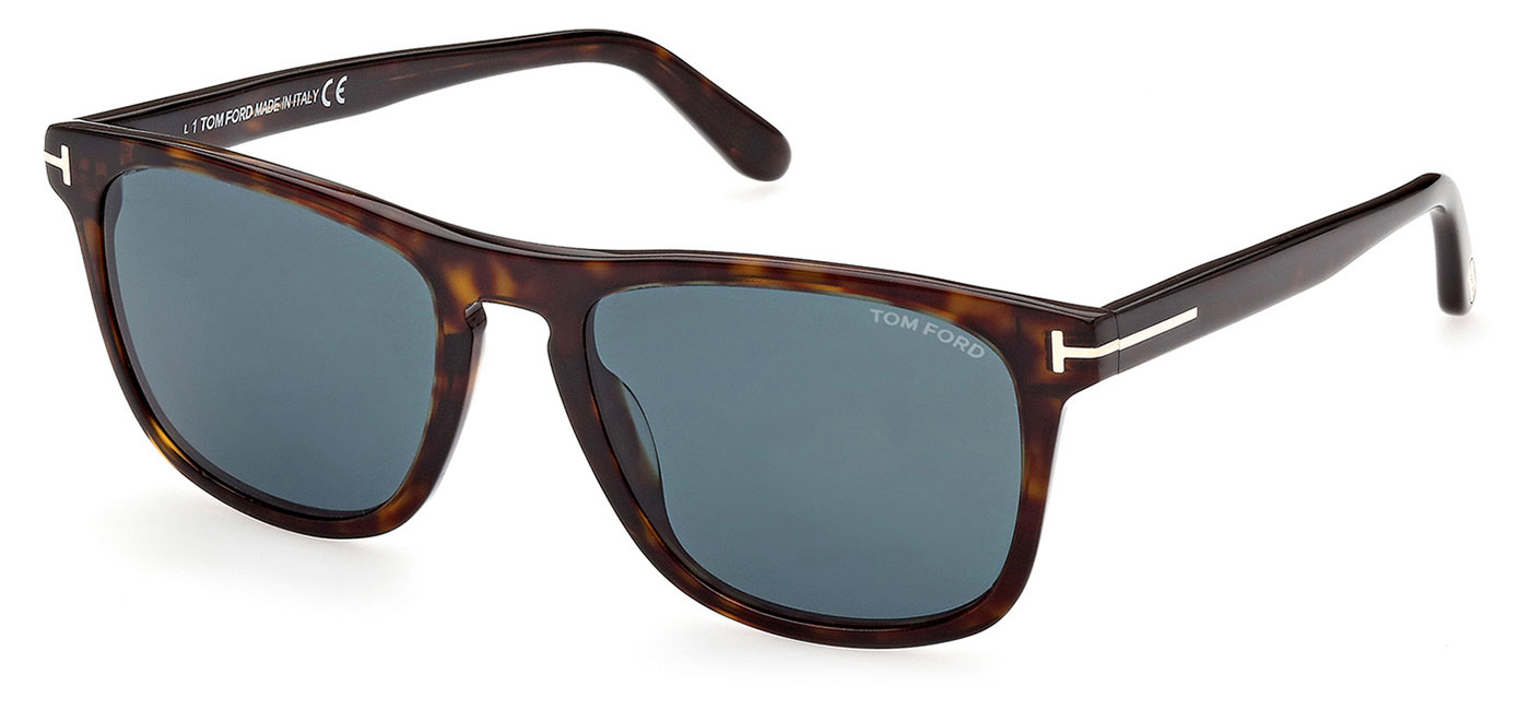 Tom Ford FT0930 Gerard-02 Sunglasses - Dark Havana / Blue - Tortoise+Black