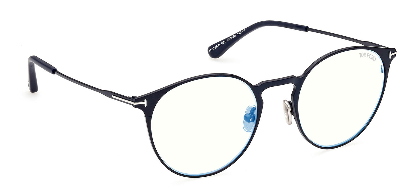 Tom Ford FT5798-B Glasses - Shiny Black - Tortoise+Black