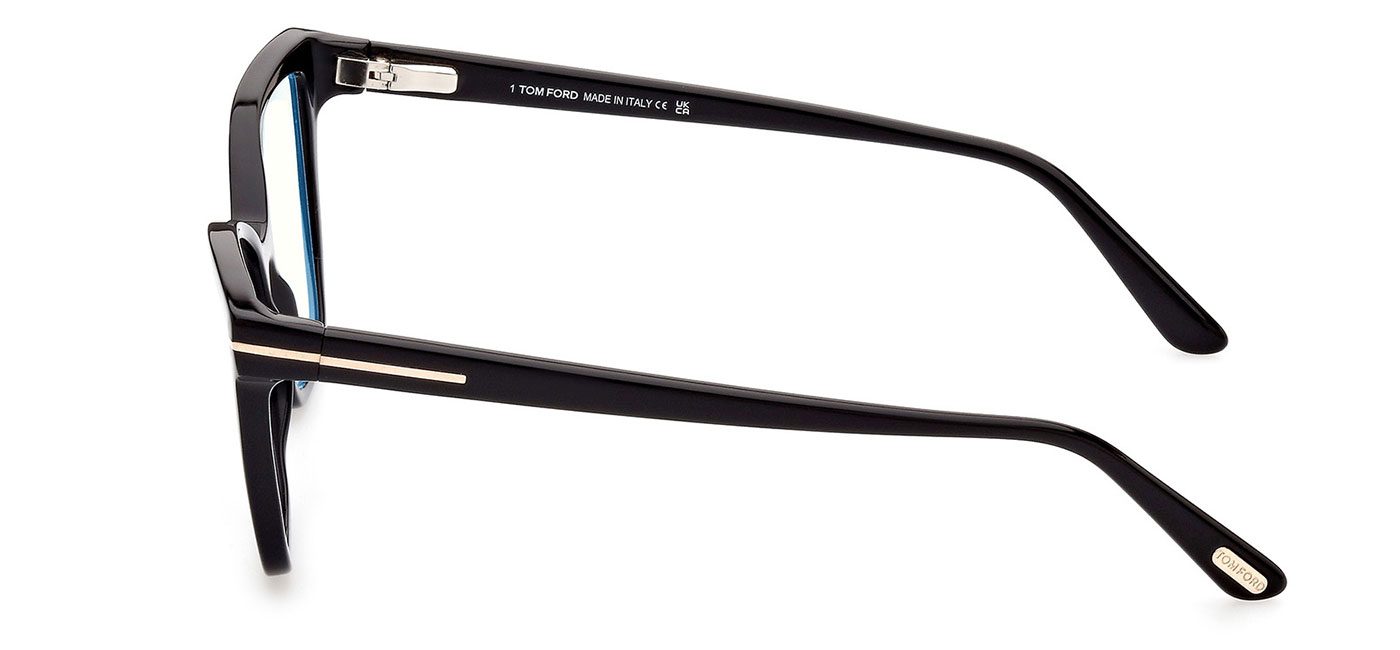Tom Ford FT5812-B Glasses - Shiny Black - Tortoise+Black