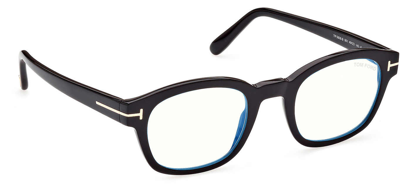 Tom Ford FT808-B Glasses - Shiny Black - Tortoise+Black
