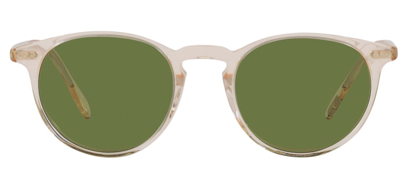 Oliver Peoples OV5004SU Riley Sunglasses - Buff / Green - Tortoise+Black