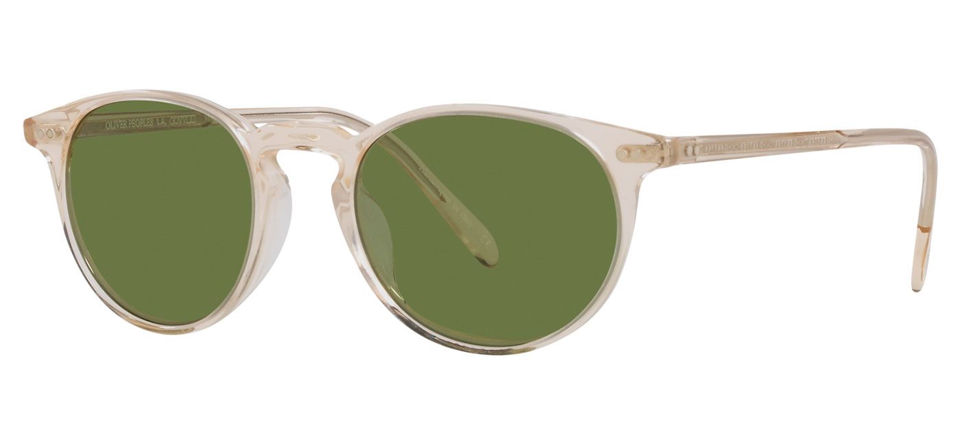 Oliver Peoples OV5004SU Riley Sunglasses - Buff / Green - Tortoise+Black