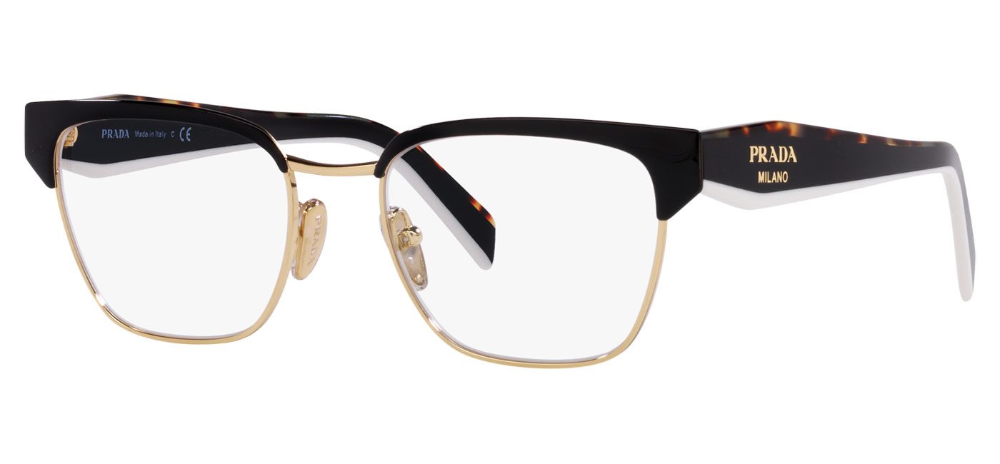 Prada PR65YV Glasses Black Pale Gold Tortoise Black
