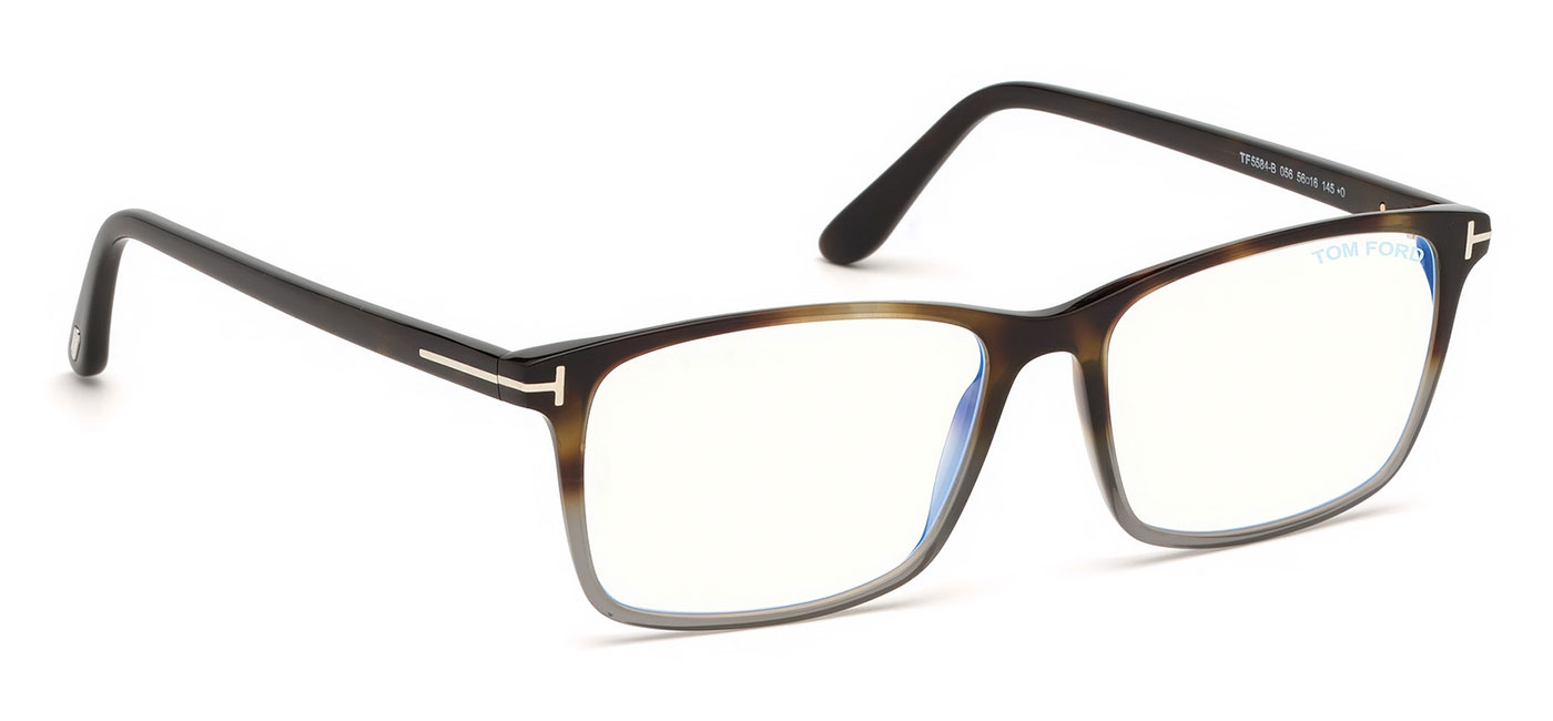 Tom Ford FT5584-B Glasses - Havana - Tortoise+Black