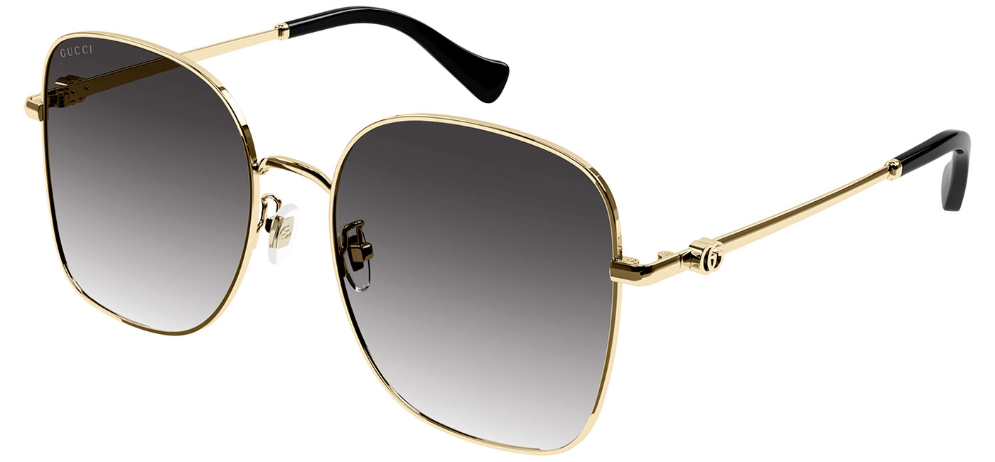 Gucci GG1143S Sunglasses - Gold / Grey Gradient - Tortoise+Black
